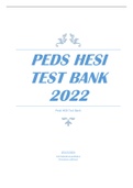 Peds HESI Test Bank 2022 
