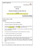 HFL1501 portfolio exam question paper Feb 2022.