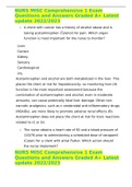 NURS MISC Comprehensive 1 Exam Questions and Answers Graded A&plus; Latest update 2022&sol;2023 