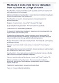 MedSurg II endocrine review &lpar;detailed&rpar; from my notes az college of nursin