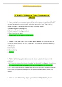 NURS6521N Midterm Exam Questions and Answers graded A