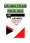 LJU4802 EXAM PACK 2022 VERIFIED AND RATED 100%