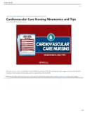 Cardiovascular Care Nursing Mnemonics and Tips