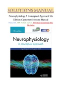 Neurophysiology A Conceptual Approach 5th Edition Carpenter Solutions Manual VERIFIED AND RATED 100%.