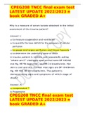 CPEG208 TNCC final exam test LATEST UPDATE 2022&sol;2023 n book GRADED A&plus;