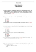 HESI V2 MATH Latest Version