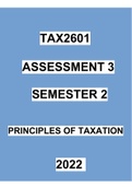 TAX2601 Assignment 3 Semester 2