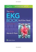 The Only EKG Book You’ll Ever Need 9th Edition by Thaler Test Bank |Complete Guide A+|ISBN-13 ‏: ‎9781496377234