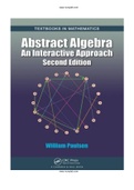 Abstract Algebra An Interactive Approach 2nd Edition Paulsen Solutions Manual Instant download.