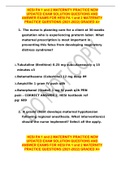  HESI PA 1 and 2 MATERNITY PRACTICE NEW UPDATED EXAM SOLUTION QUESTIONS AND ANSWER EXAMS FOR HESI PA 1 and 2 MATERNITY PRACTICE QUESTIONS &lpar;2021-2022&rpar; GRADED A&plus;