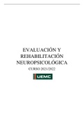 Apuntes Evaluacion y Rehabilitacion Neuropsicologica UEMC master 