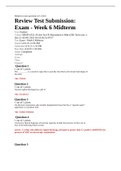 NRNP 6552 Midterm Exam(V1) (100 Questions & Answers) : Walden University