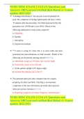 NURS MISC EXAM 2 CLEAN Questions and Answers 100&percnt;correct&sol;verified Best Rated A&plus; Latest update 2022&sol;2023
