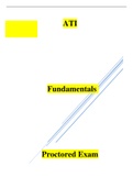 ATI       Fundamentals        Proctored Exam       Test Bank  2023/2024