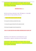 GENETICS 380 IMPORTANT RQS&colon; RITA Exam Questions and Answers Rated A&plus; Assured Satisfaction New Update 2022&sol;2023