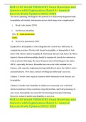 NUR 1142 World PEDDIATRY Exam Questions and Answers with Explanations Rated A&plus; Assured Success Newly Updated 2022&sol;2023