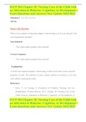 IGCP 304 Chapter 28&colon; Nursing Care of the Child with an Alteration in Behavior&comma; Cognition&comma; or Development &ndash; Exam Questions and Answers New Update 2022&sol;2023 