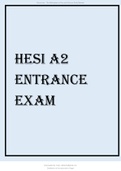 Hesi A2 entrance exam2024