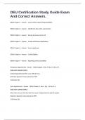 DEU Certification Study Guide Exam And Correct Answers&period;