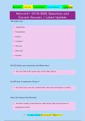 Network&plus; &lpar;N10-008&rpar; Questions and  Correct Answers &vert; Latest Update