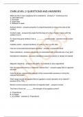 CWB LEVEL 2 QUESTIONS AND ANSWERS