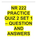 NR 222 PRACTICE QUIZ 2 SET 1 – QUESTION AND ANSWERS