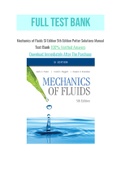 Mechanics of Fluids SI Edition 5th Edition Potter Solutions Manual