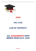 PVL3702 LAW OF CONTRACT ASSIGNMENT MEMO PACK..pdf