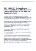 UHC 2024 AHIP - Medicare Basics Assessment &lpar;Medicare Advantage &lbrack;non-SNP&rsqb;&comma; Prescription Drug and Medicare Supplement Plans&rpar;