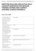 PIPEFITTER EXAM 2024-2025 ACTUAL EXAM COMPLETE QUESTIONS WITH DETAILED VERIFIED ANSWERS &lpar;100&percnt; CORRECT ANSWERS&rpar; &sol;ALREADY GRADED A&plus;