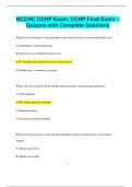 NCCHC CCHP Exam&comma; CCHP Final Exam &ndash; Quizzes with Complete Solutions