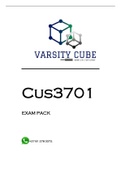 CUS3701 EXAM PACK 2022
