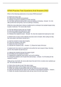 STNA Practice Test Questions And Answers 2022