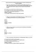 D002 IDEA EXAM WITH 100 COMPLETE QUESTION AND 100&percnt; COMPLETE ANSWERS&sol;ESTUDY LATEST&comma;ALL ANSWERED