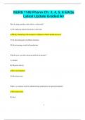 NURS 1140 Pharm Ch&period; 3&comma; 4&comma; 5&comma; 6 EAQs  Latest Update Graded A&plus;