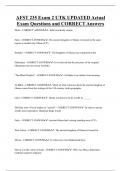 AFST 235   Bundled Exam Questions and CORRECT Answers