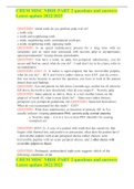 CHEM MISC NBDE PART 2 questions and answers Latest update 2022&sol;2023