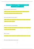 Pharm 1140 Exam 1 Questions and  Answers Graded A&plus;