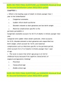 NURS 392 PEDS FINAL QUESTIONS and ANSWERS Attained Grade A&plus; Assured Satisfaction Latest 2022&sol;2023 update