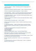 Real Estate Practice Exam Questions And Answers  2022&sol;2023