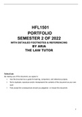 HFL1501 PORTFOLIO SEMESTER 2 2022 (All Answers/ Solutions) October Exam 