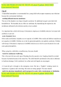 NUR 100 PEDS EVOLVE TEST 4 Latest Update 2022&sol;2023 Guaranteed Success 