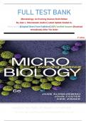 FULL TEST BANK Microbiology&colon; An Evolving Science Sixth Edition By Joan L&period; Slonczewski &lpar;Author&rpar; Latest Update Graded A&plus;   