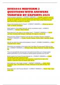 ISYE6644 MIDTERM 2 QUESTIONS WITH ANSWERS VERIFIED BY EXPERTS 2024 
