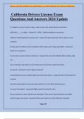 California Drivers License Exam Questions And Answers 2024 Update