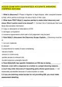 ACEDS EXAM WITH GUARANTEED ACCURATE ANSWERS &vert;VERIFIED 2024&sol;2025