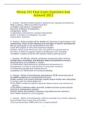 Periop 101 Final Exam Spring 2022&lpar;Actual test 100&percnt; verified&comma;highly rated exam&rpar;
