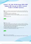Exam 3&colon; NU 518&sol; NU518 &lpar;Latest 2024&sol; 2025 Update&rpar; 400&plus; Qs and As&vert; 100&percnt; Correct&vert; Grade A &lpar;Verified Answers&rpar;