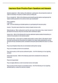 Insurance Exam Practice Exam&colon; Questions and Answers