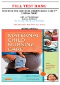 Test Bank For Maternal Child Nursing Care 5th Edition Perry